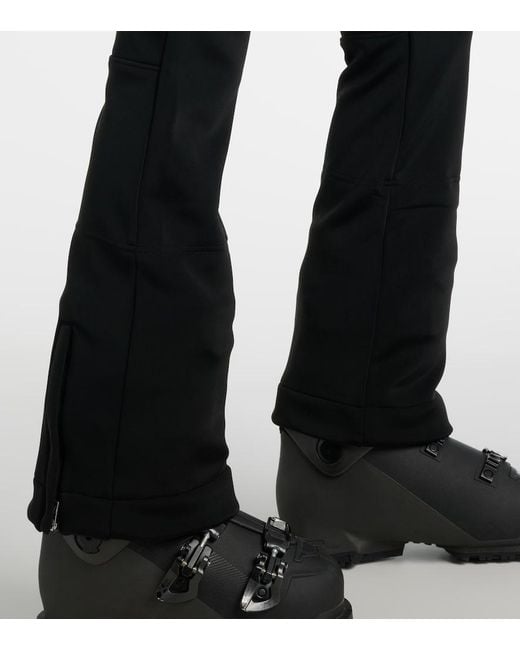 Toni Sailer Black Conni Special Quilted Faux Leather Ski Suit