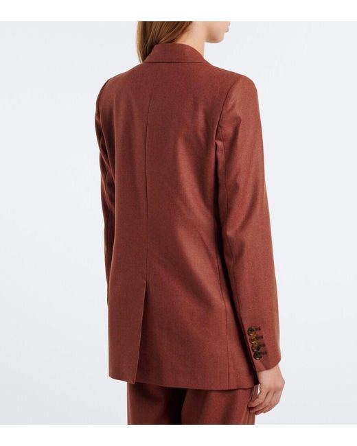 Blazé Milano Red Patea Everyday Wool And Cashmere Blazer
