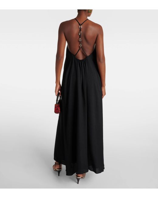 Jonathan Simkhai Black Westley Halterneck Maxi Dress