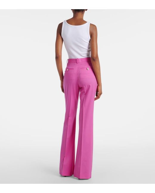 Pantaloni Flared di Versace in Pink