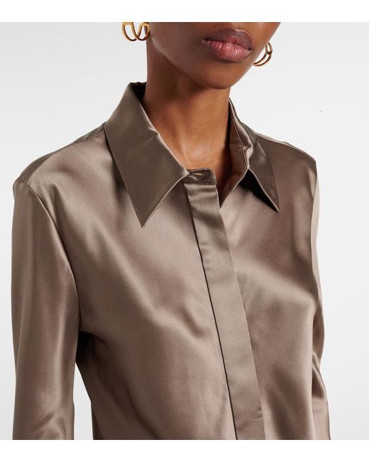 Joseph Brown Brunel Silk Satin Blouse