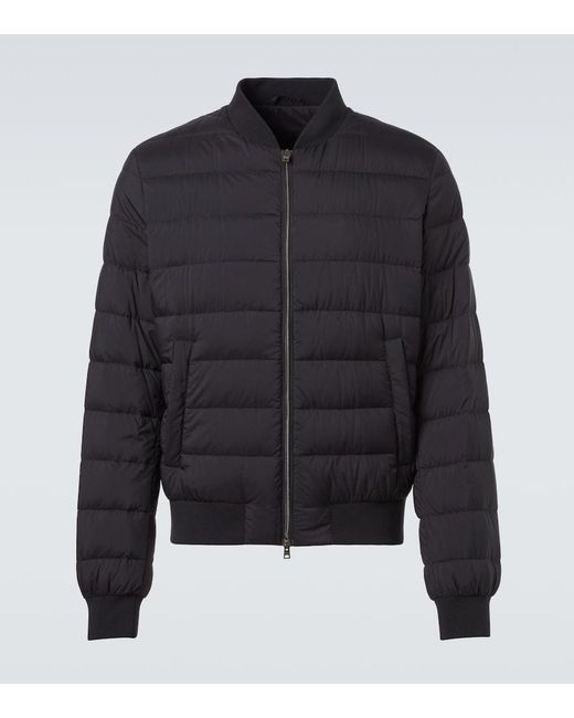 Herno Blue L'Aviatore Down-Paneled Bomber Jacket for men