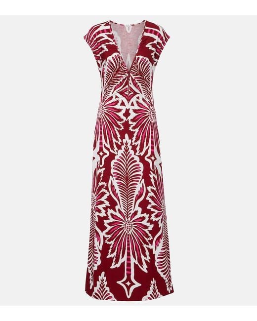 Poupette Women's Red Nova Floral Jersey Maxi Dress - www.jkreigsman.com