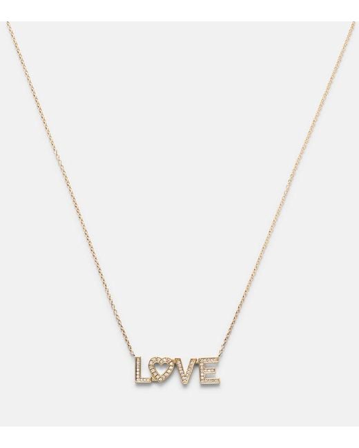 Sophie Bille Brahe White Love 18Kt Necklace With Diamonds