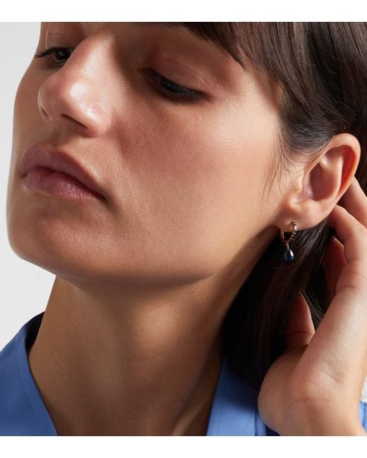 PERSÉE Blue Persee 18kt Gold Single Earring With Sapphire And Topaz