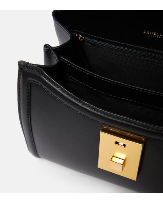 DeMellier London Black Paris Leather Shoulder Bag