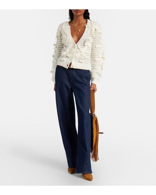 Cardigan Flowers En Crochet Farm Rio en coloris Natural