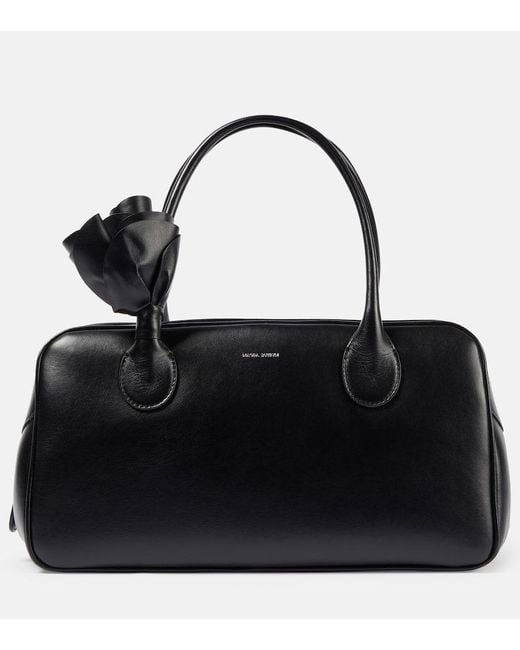 Magda Butrym Black Brigitte Small Leather Tote Bag