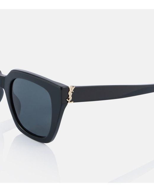 Saint Laurent Blue Monogram Oversized Sunglasses