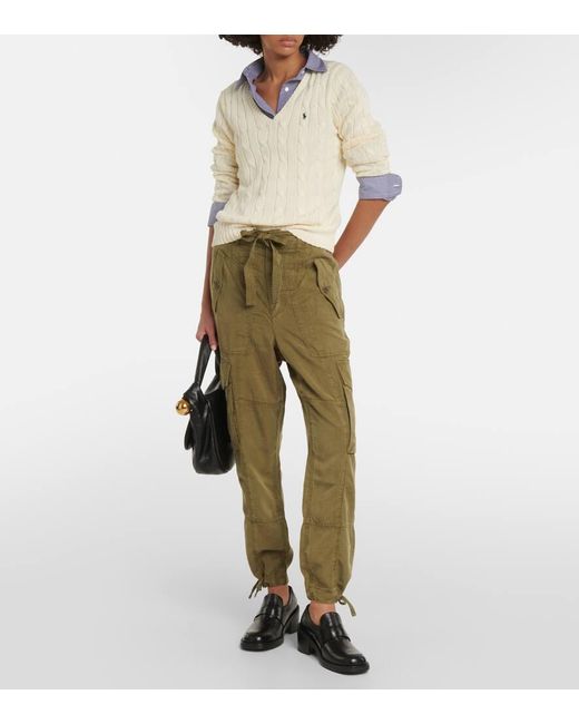 Pantalones cargo de lana Polo Ralph Lauren de color Green