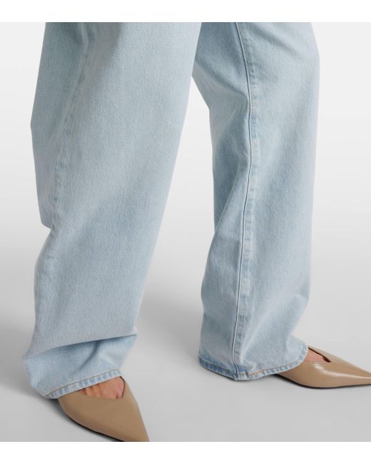 Agolde Blue Fusion Jean Mid-rise Wide-leg Jeans