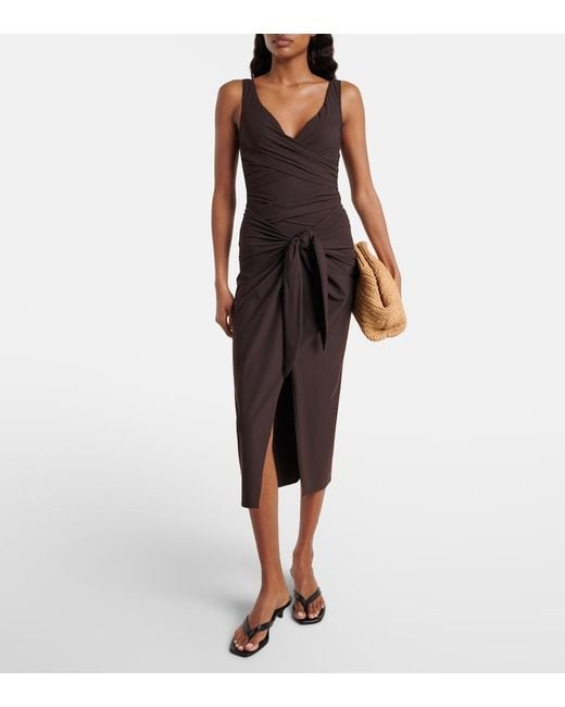 Karla Colletto Brown Basics Beach Cover-Up