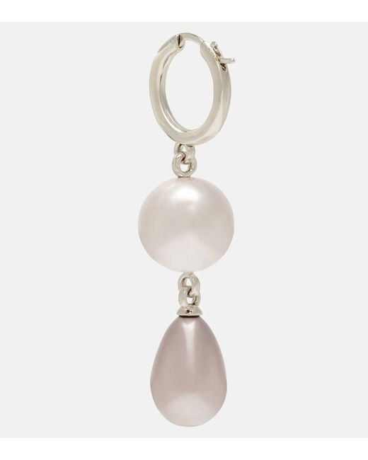 Orecchini Martha Orb Con Perle Bijoux di Vivienne Westwood in White