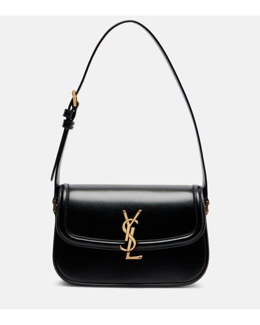 Saint Laurent Black Solferino Mini Leather Shoulder Bag