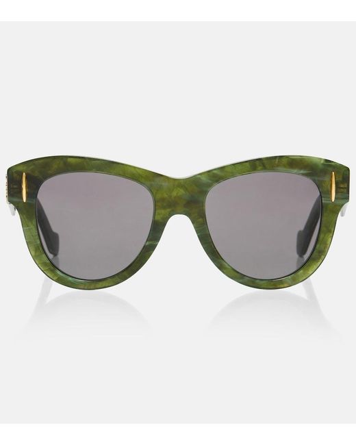 Loewe Brown Anagram Cat-Eye Sunglasses