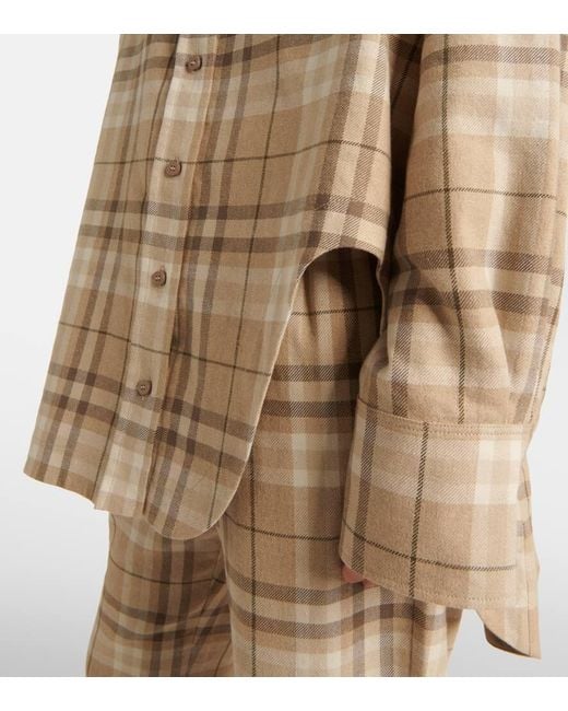 The Attico Natural Hemd Aus Einem Baumwollgemisch