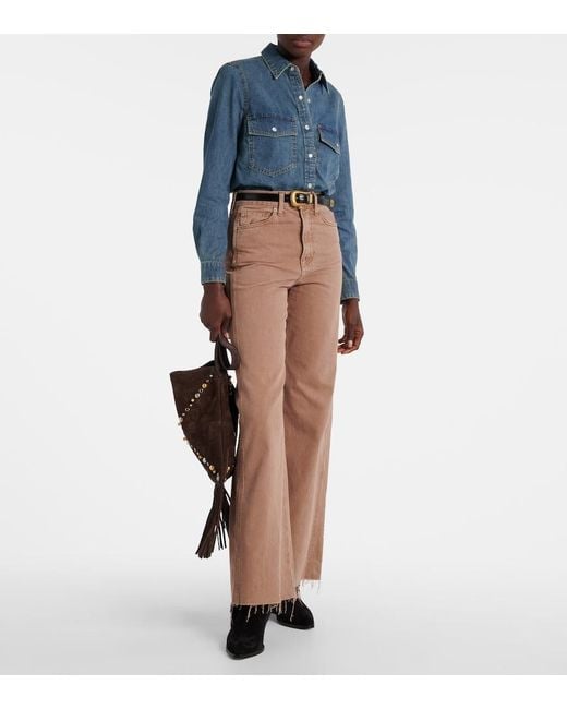 Veronica Beard Blue Noah Denim Shirt