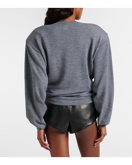 Magda Butrym Gray Wool Sweater