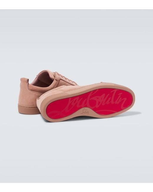 Christian Louboutin Sneakers Louis Junior Aus Leder in Pink für Herren
