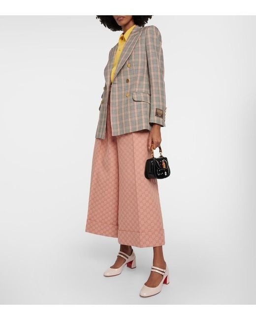 Christian Louboutin Natural Miss Jane Patent Leather Pumps