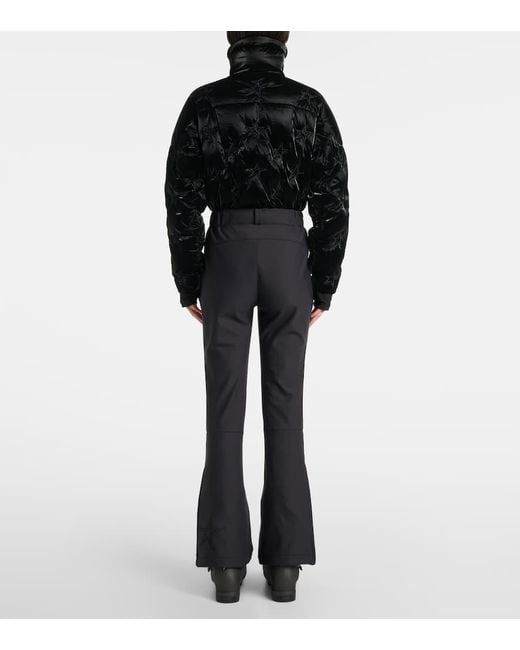 Perfect Moment Black Helen Flared Down Ski Suit