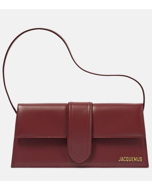 Jacquemus Red Le Bambino Long Leather Shoulder Bag