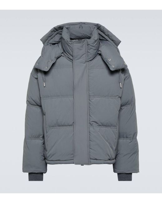 AMI Gray Puffer Down Jacket for men