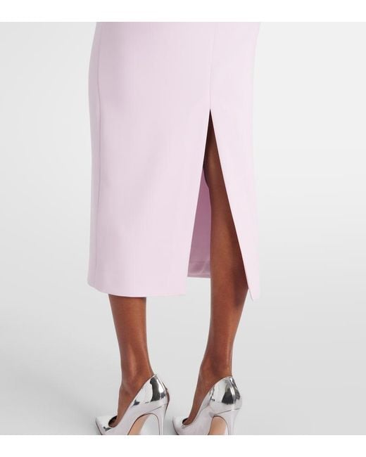 Roland Mouret Purple Cady Midi Dress