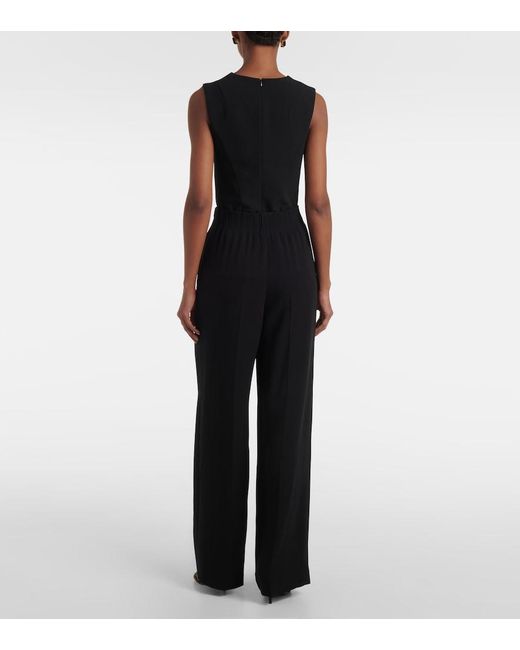 FFORME Black Maud High-Rise Silk Cady Wide-Leg Pants
