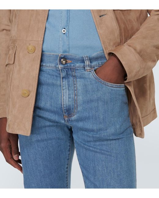 Canali Straight Jeans 5-Pocket in Blue für Herren