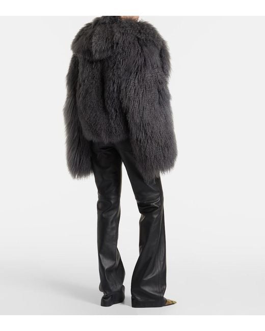 The Attico Black Shearling Jacket