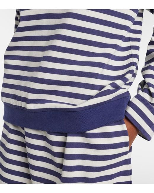 Posse Blue Haisley Striped Cotton Polo Shirt