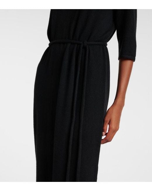 Robe Longue Tilde En Cachemire Lisa Yang en coloris Black