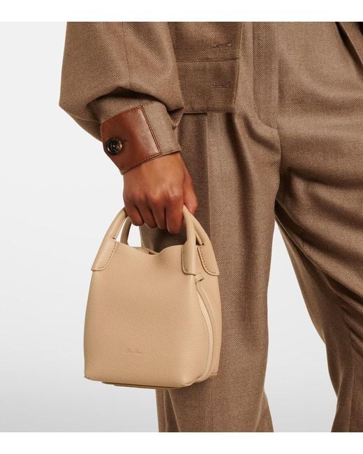 Loro Piana Natural Bale Micro Leather Tote Bag