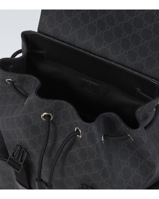 Zaino Gg Misura Grande di Gucci in Black da Uomo