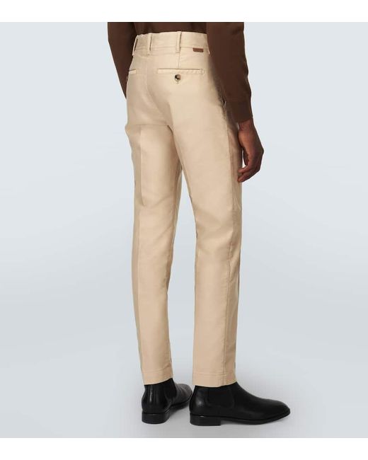 Pantalones chinos Military de algodon Tom Ford de hombre de color Natural