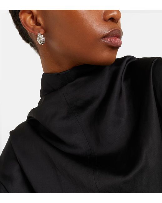 Totême White Rope Hoop Earrings