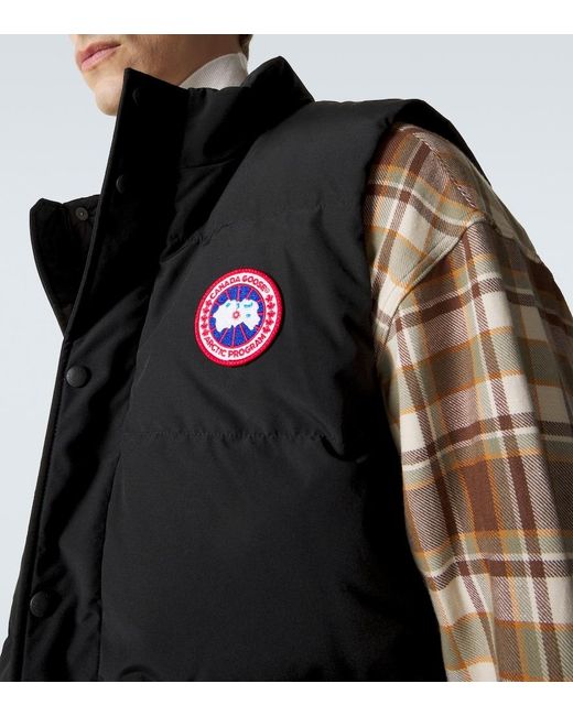 Chaleco freestyle crew Canada Goose de hombre de color Black