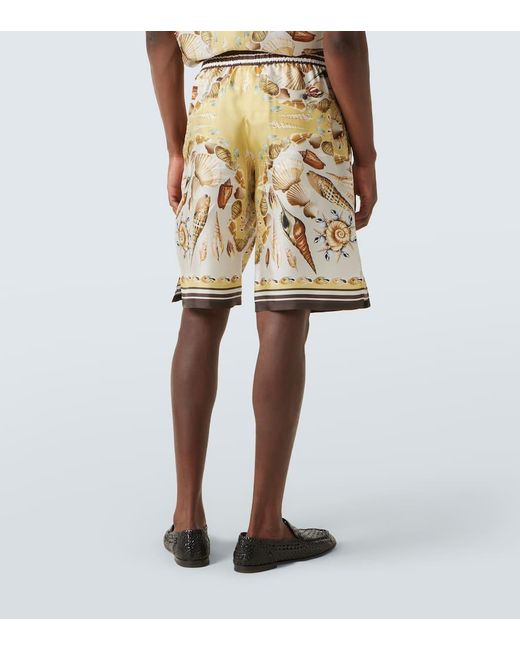 Dolce & Gabbana Natural Silk Shorts for men