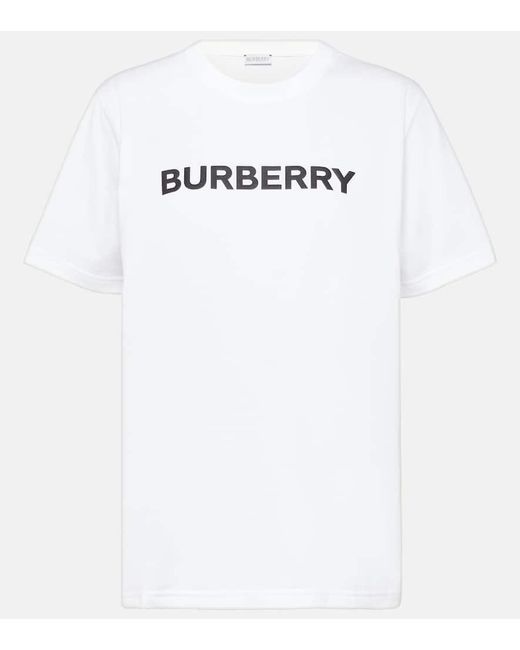 Burberry White T-Shirt aus Baumwoll-Jersey