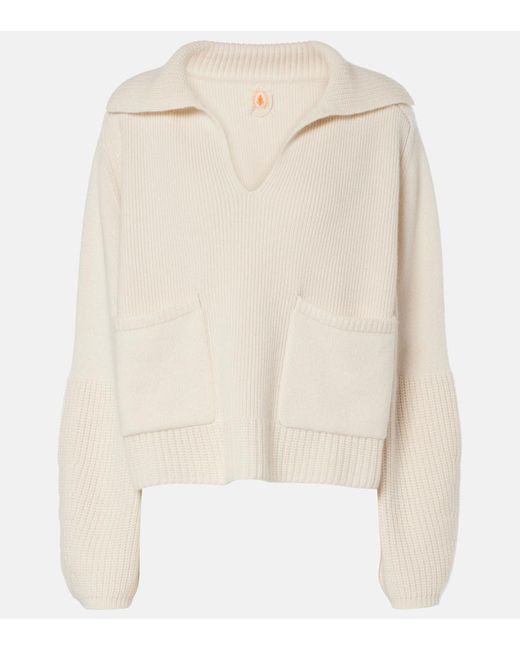 Jardin Des Orangers Natural Cashmere Polo Sweater