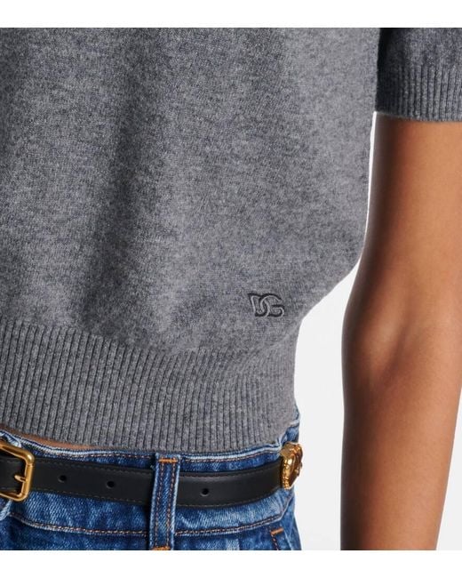 Dolce & Gabbana Gray Pullover Aus Kaschmir