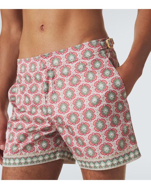 Orlebar Brown Pink Setter Printed Swim Trunks for men