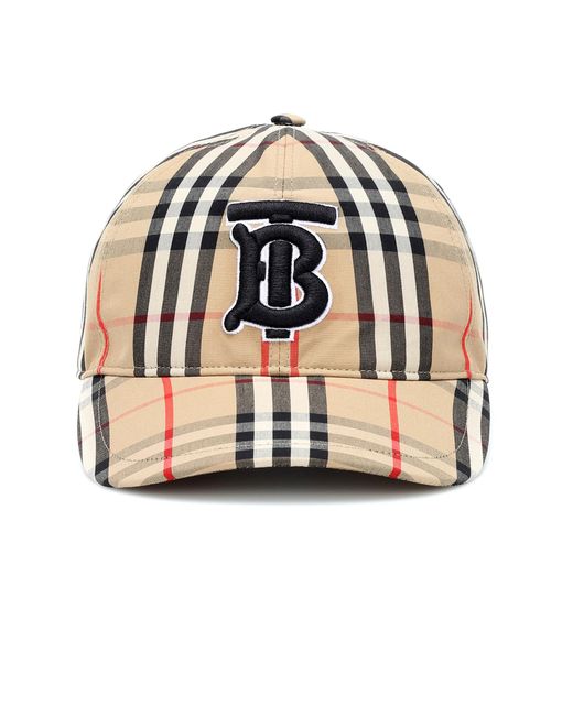 Burberry Vintage-check Cotton Baseball Cap - Save 48% | Lyst