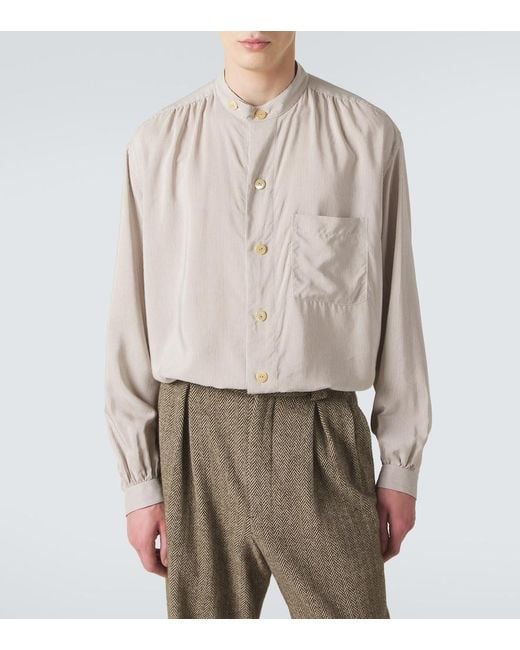 Giorgio Armani Natural Archivio Pinstripe Shirt for men