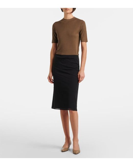 The Row Brown Ornella Leather Pumps