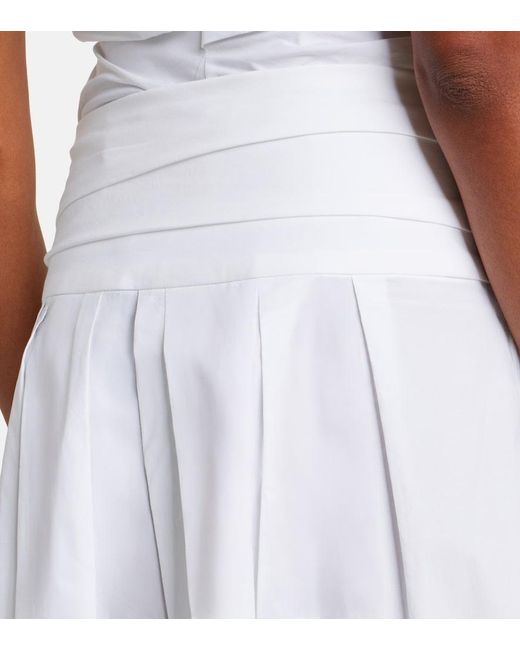 Proenza Schouler White Label Nessa Cotton-Blend Midi Skirt