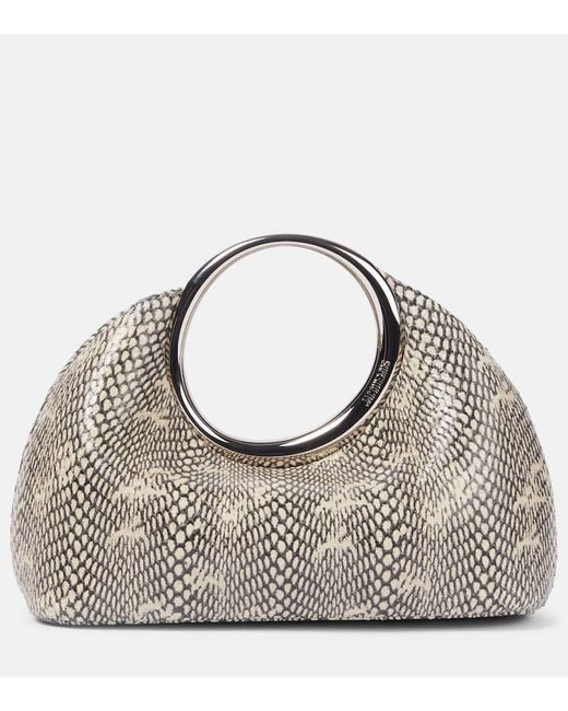 Jacquemus Natural Tote Calino Small Aus Leder