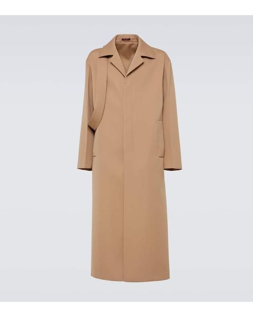 Gucci belted wool coat sale