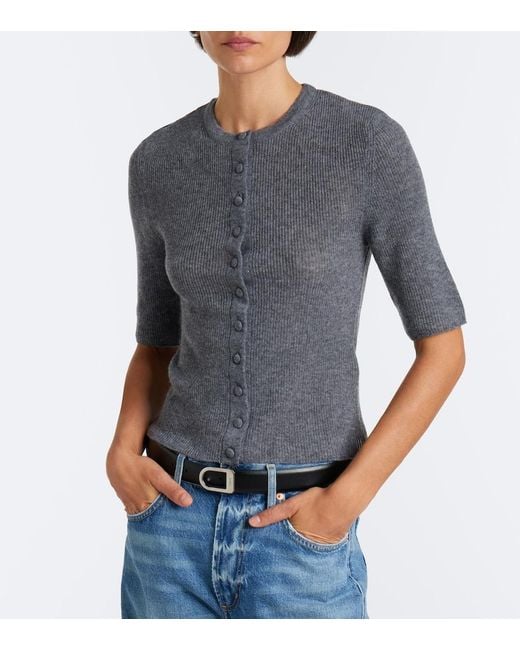 Citizens of Humanity Gray Tabitha Wool And Cashmere Cardigan